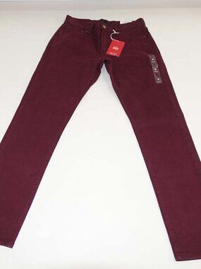 Lucky Brand Men's 410 Athletic Straight Jeans Size 29 x 32 NWT Maroon Red Denim
